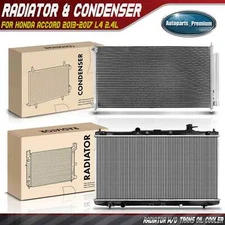 Radiator & AC Condenser Cooling Kit for Honda Accord 2013 2014 2015 2016 2017