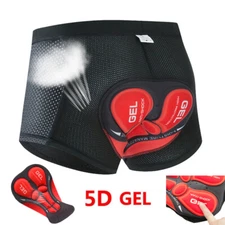 5D Gel Pad Cycling Shorts MTB Mountain Bike Short Pants Men‘s Downhill Underwear