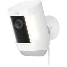 Image of Ring Spotlight Cam Pro Plug-In White Wi-Fi CCTV 1080p HDR