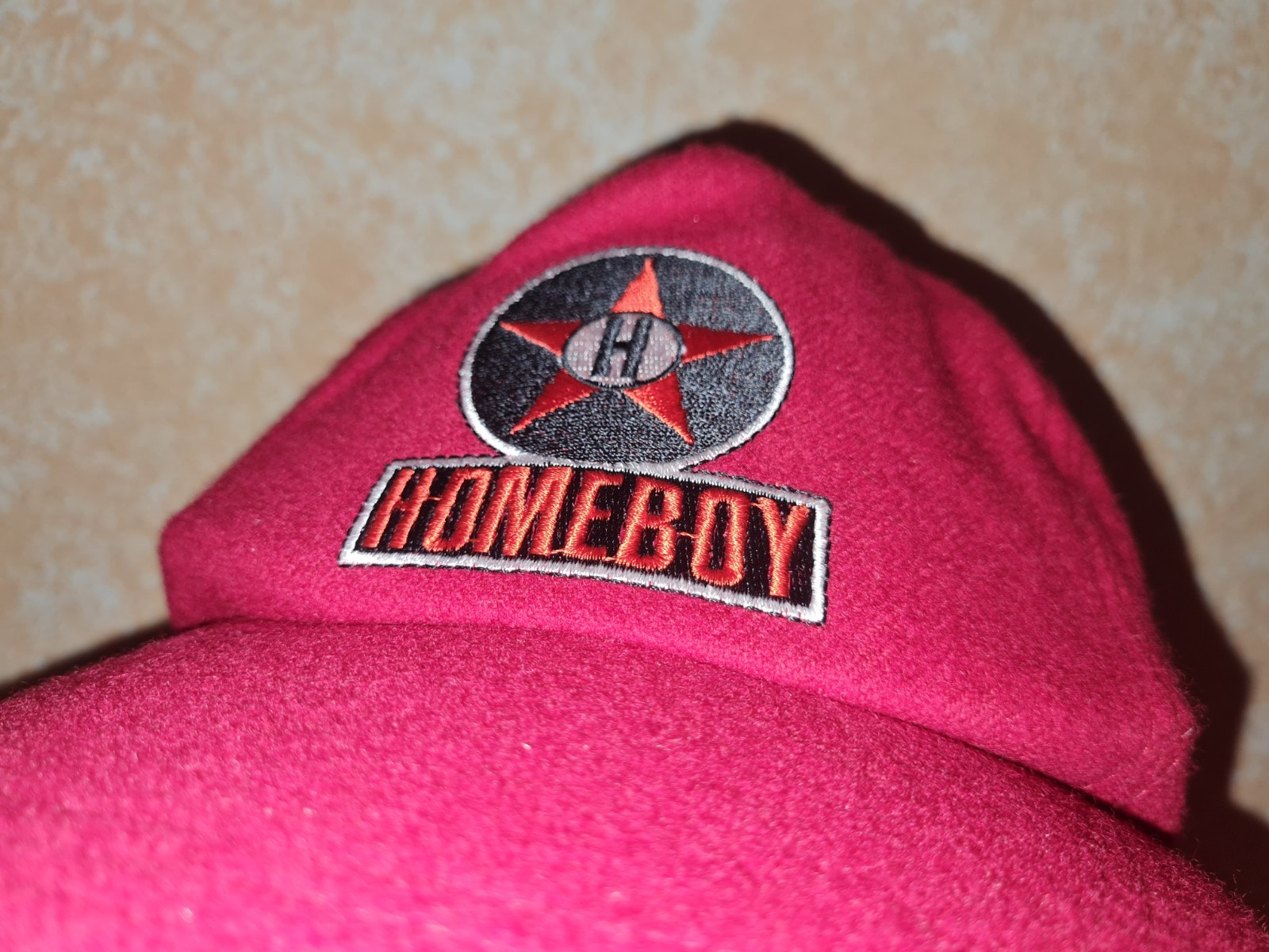 Homeboy Vintage 90 Hat Cap Wool Hat with Mesh Red Embroidered Logo Very Good