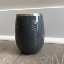 Brumate - Uncork'd XL 14 oz Insulated Wine Tumbler - Charcoal Gray - No Lid