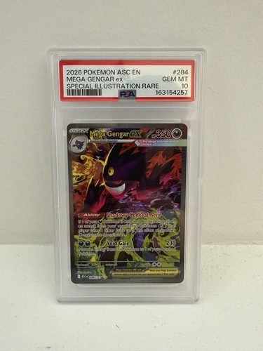 Mega Gengar ex graded PSA 10 for sale on eBay