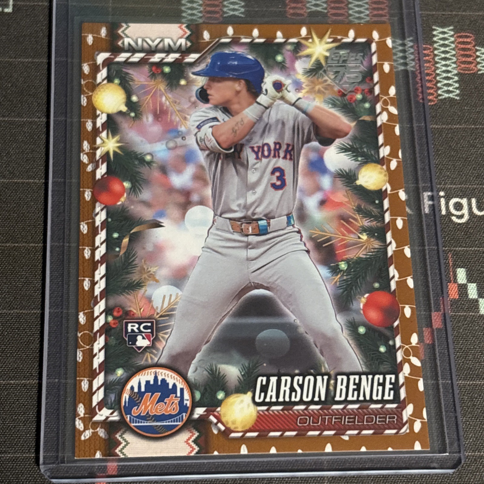 Topps Holiday 2026 Carson Benge New York Mets RC Rookie SP #H70