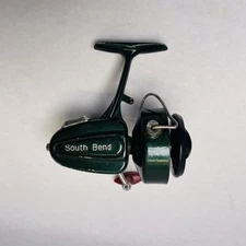 Vintage South Bend 720 Spinning Fishing Reel Freshwater Fish Metal Green Japan
