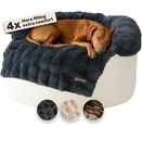 Pelsbarn Dog Bed for Couch Sofa w Non-Slip Oxford Bottom Large Gray 33 x 33 in
