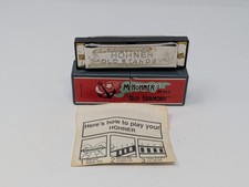 M. Hohner No. 34B OLD STANDBY Harmonica w/ Original Box Key of C, Vintage