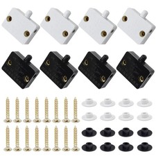 Litoexpe 8 Pcs Automatic Cabinet Lamp Switch, Touch Black White, White