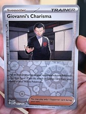 POKEMON GIOVANNI'S CHARISMA 161/165 UNCOMMON REVERSE HOLO SCARLET & VIOLET 151