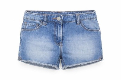 NEXT Mädchen Hot Pants Shorts Größe 8 Jahre UK '' blau Taschen Knopf W26
