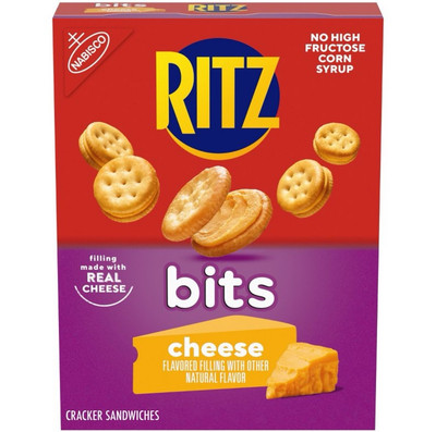   New Nabisco Minis Ritz Bits Real Cheese Cheddar Crackers Box 8.8oz