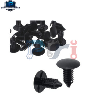 100x 8mm Bumper Clips Auto Car Hole Plastic Rivets Fastener Fender Push Pin NEW