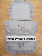 Babys Boys Girls  Quilt Pram Set  pushchair stroller carrycot Colour Grey