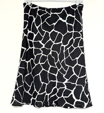 Vintage Express World Brand Slip Skirt Sz S Giraffe Pull-On 90s Y2K