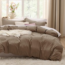 Bedsure Deep Khaki Duvet King 104" x 90" , 02 -Deep No Comforter 