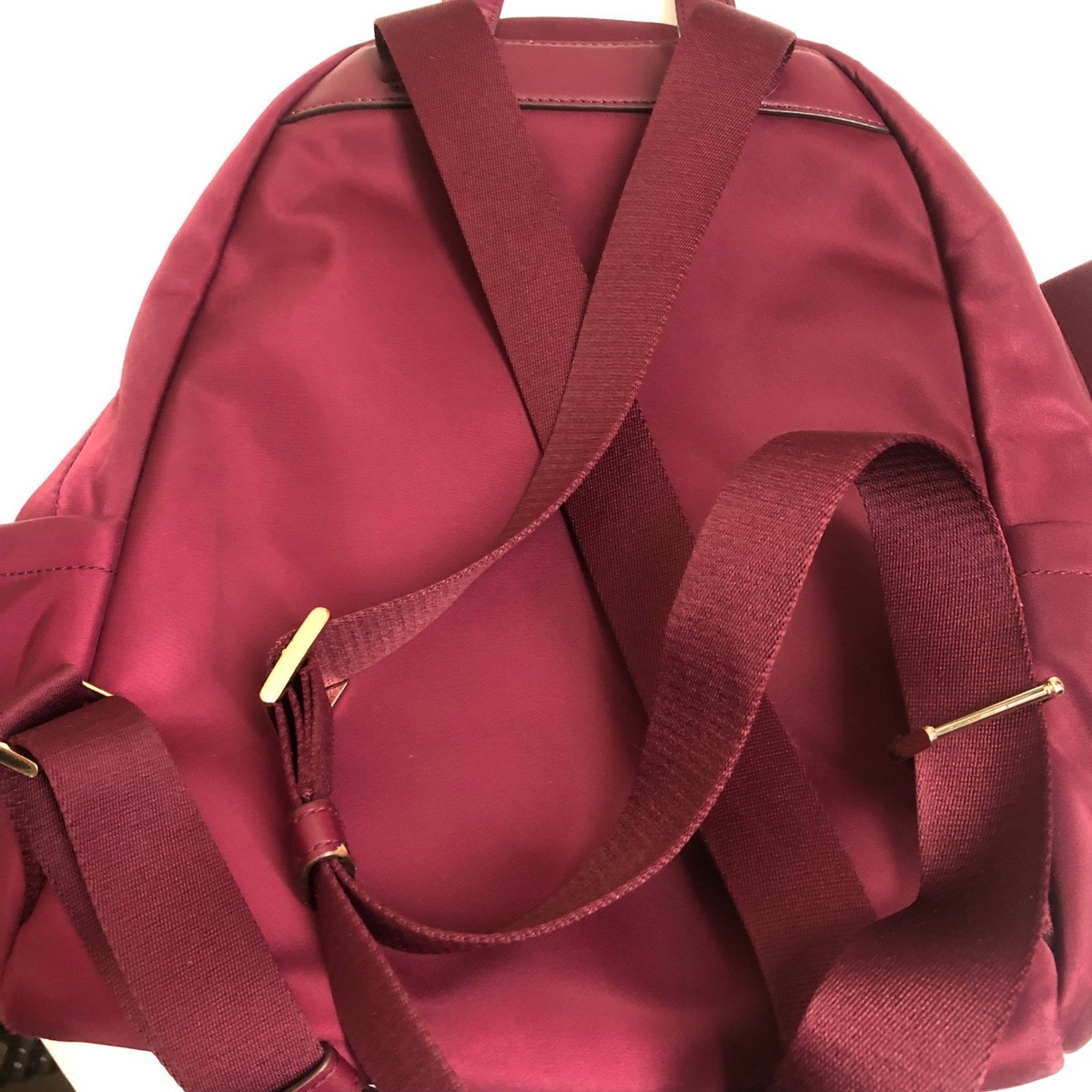 kate spade Burgundy Nylon Backpack with Gold Hardware Kate Spade Chelsea Medium Backpack Burgundy Nylon Gold Tone  main image 2
