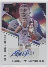 2020 Panini Recon True Potential Signatures Payton Pritchard Rookie Auto RC 1o7n