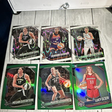Panini Prizm 2024 WNBA Basketball 18 Card Lot White Seismic & Green Parallel