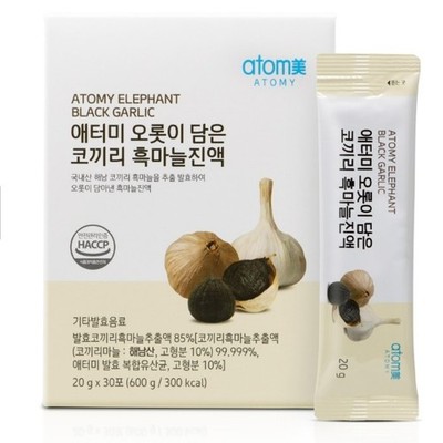 ATOMY Elephant Black Garlic 20g x 30EA Daily Energy Stick Koreanische Kosmeti...