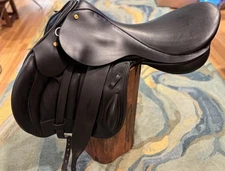 Black Country Vinici Tex Eventer Saddle, 17.5, Monoflap, Wide Tree
