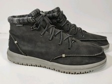 Hey Dude Bradley High Top Chukka Boots Men's 13 Dark Gray Casual 113303008