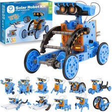 Solar Building Robot Kit 12-in-1 STEM Gift for Boys Ages 8-13