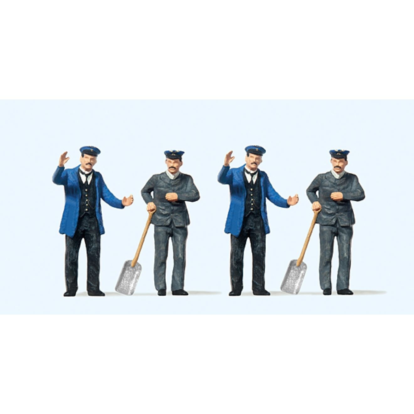 Engine Drivers (2) and Firemen (2) Figure Set Preiser PR65305