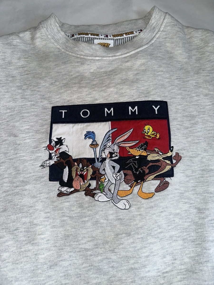 Tommy Jeans x Looney Tunes Gray Fleece Sweatshirt Men
