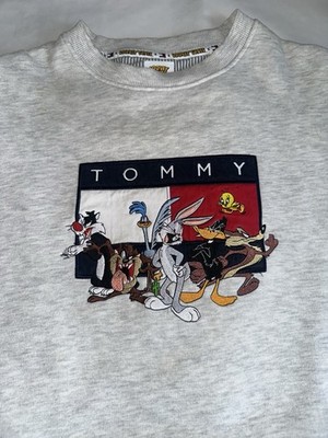 Tommy Jeans x Looney Tunes Gray Fleece Sweatshirt Men