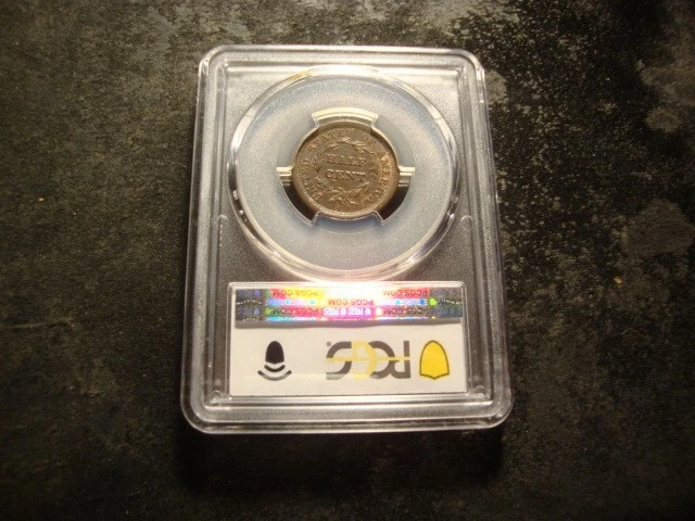 1857 PCGS AU 58 Braided Hair Head Half Cent Nice Coin PCGS SLABZ - Image 2 of 4