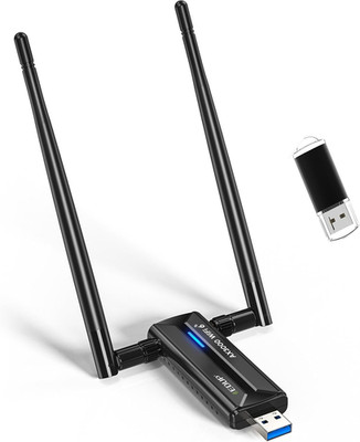 EDUP USB 3.0 Wifi 6E Adapter for PC, AX3000M, Mt7921Au, 802.11Ax, Tri-Band 6G/5G