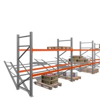 Palettenregal / 2,2 T / 2,5 X 11,3 X 1,1 M / 4 Felder / Schwerlastregal