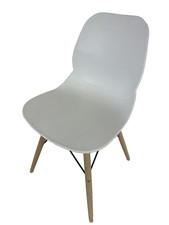 Contemporary White Plastic Dining Chair Office Retail Furniture