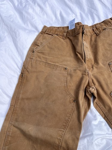 Carhartt Herren Duck Carpenter Work Double Knee 38 x 30 Braun Hose B136-BRN - Bild 2 von 11