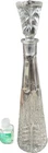 Vintage Waterford Lead Crystal Decanter L 16" x W 3-1/4" Wheat Impress Heavy