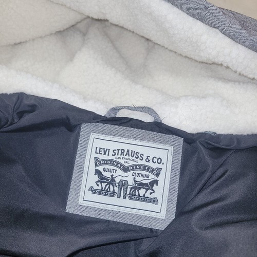 Levi's Herren schwere mittellange gefütterte Militärjacke mit Kapuze XL - Bild 2 von 15