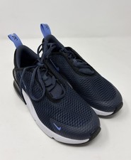 Nike Air Max 270 Blue Midnight Navy Kids Size 2 Compare To Brand New 130