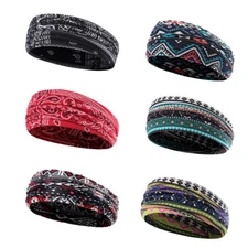 Sport Headband Sweatband Sweat Hair Band Gym Stretch Hair Wrap for Men Women