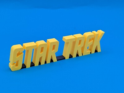 Fan Art - TAR TREK : TOS - 100mm breit - 3D gedrucktes Logo*