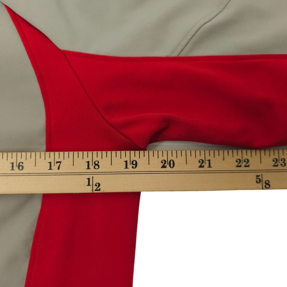 Pearl Izumi Full Zip Cycling Jacket Womens Size M Thumb Loop Sleeves Gray Red - Image 4 of 4