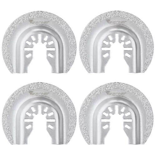 4X 63mm Oscillating Multi Tool Blade Diamond Saw Set for Mortar Grout Removal - Picture 1 of 10