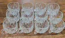 Hazel Atlas "Williamsport Clear" Square Glass Cups Set of 12