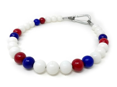 Beaded Retainer Ring Flagpole Counterweights Flag White Blue Red Iowa Ohio Texas