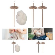 Top Whorl Hilo Spinner Madera Top Whorl Drop Husillo para DIY Crochet Pompones