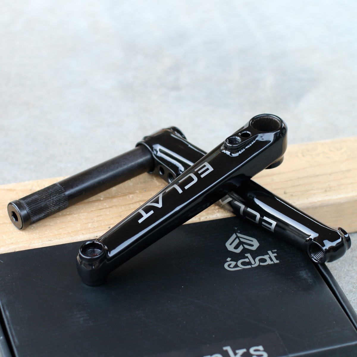 ECLAT BMX TIBIA BICYCLE CRANKS BLACK ODYSSEY PRIMO SUNDAY FIT CULT