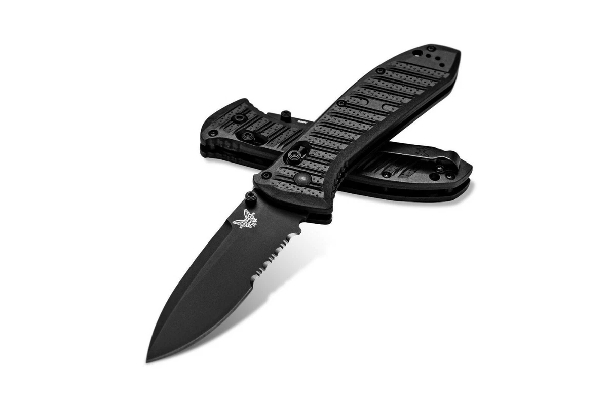 Benchmade 570SBK-1 PresidioII Ultra Axis Black Serrated Knife