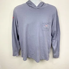 Vineyard Vines Performance Lightweight Hoodie Mens Gray Sz Medium
