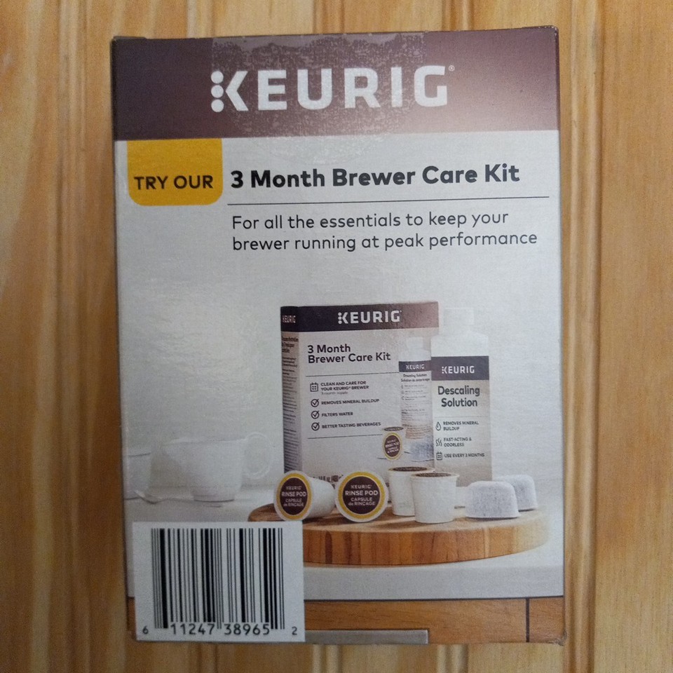 Keurig Descale & Cleanse Starter Kit 1 Descale Solution Pouch And 2