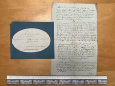 Old document handwritten Elmshorn Schleswig Hostein from 1849
