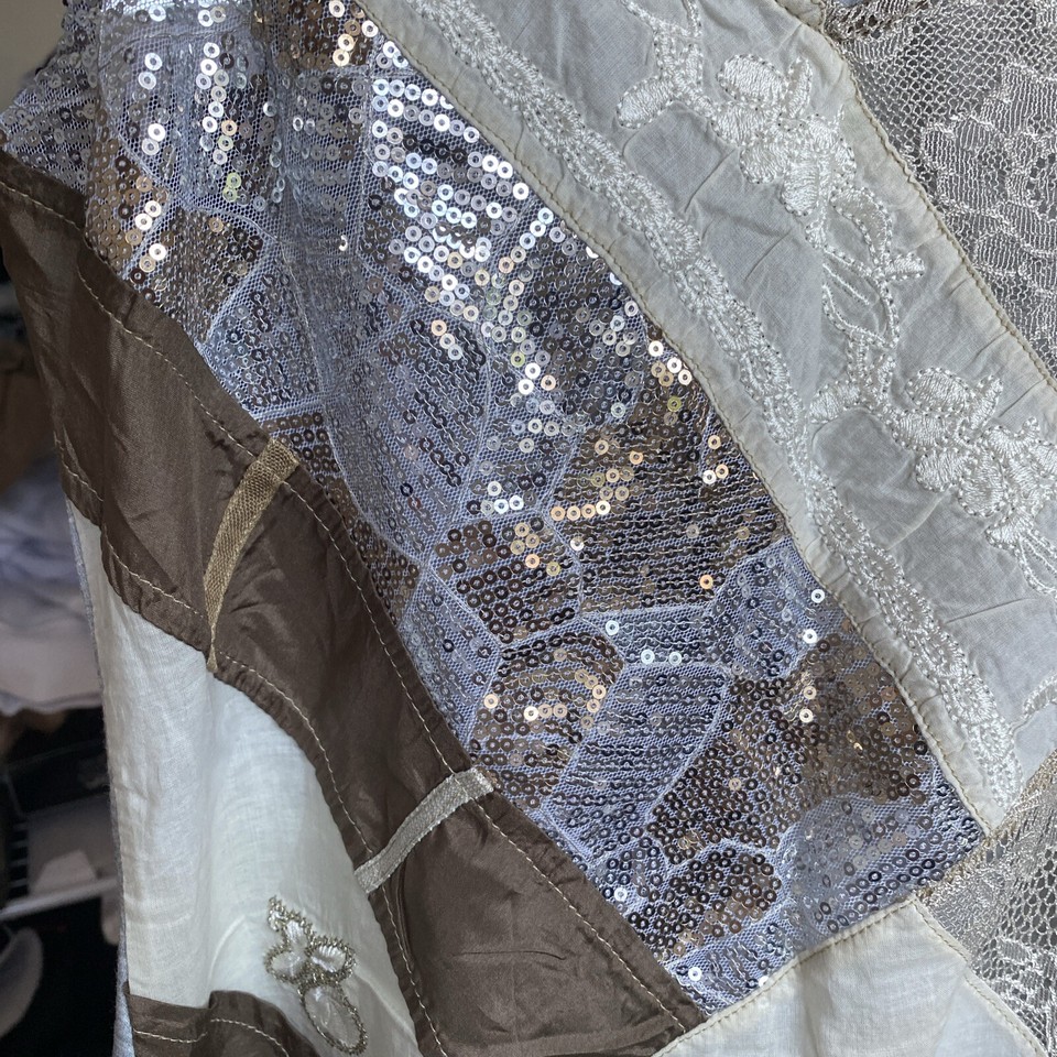 Ladies Vest Top With Sequins Size L eBay