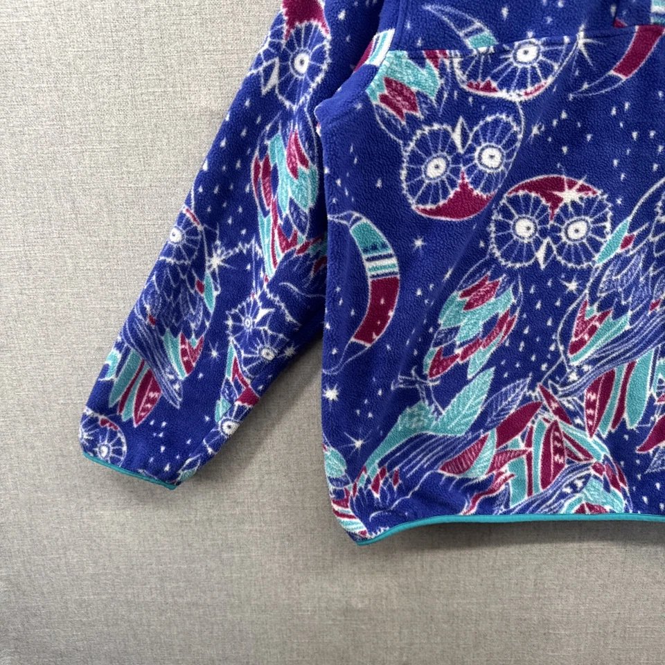 Pullover Patagonia Synchilla Snap T para mujer XL púrpura cosecha Moon Owl polar* Foto 2 de 4